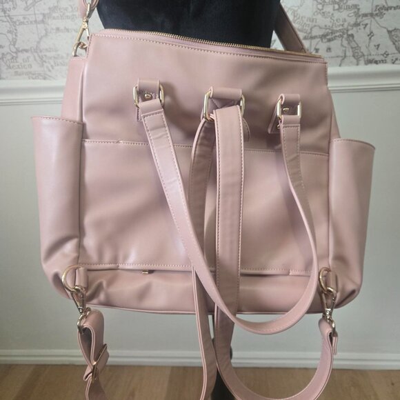 While Elm Gemini Convertible Backpack in Dusty Rose - Picture 4 of 8
